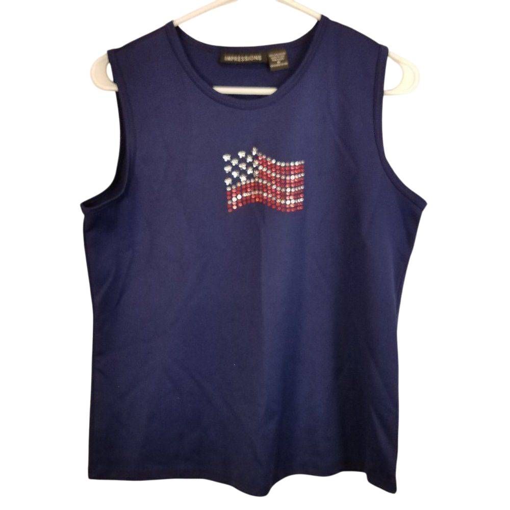 Impressions Patriotic Tank Top M
